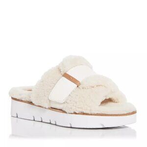Gentle Souls by Kenneth Cole Lavern Cozy Shearling Slide Sandals